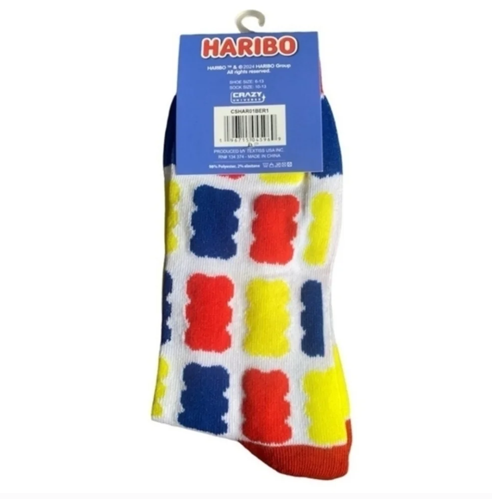 Novelty Candy Socks Gummie Bears and‎ PEZ Size 6-12 and 6-13